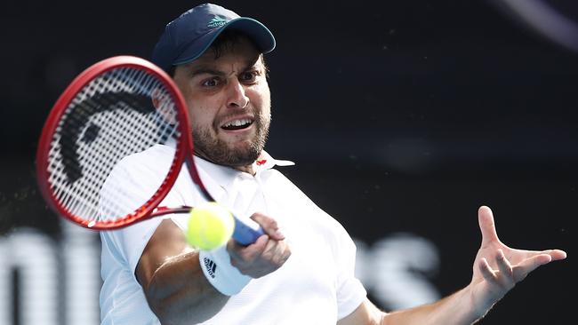 Aslan Karatsev is through to the Australian Open semis. Picture: Getty Images