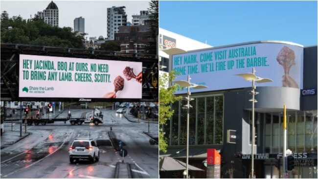 The billboard pop up in Auckland and Perth. Picture: Supplied