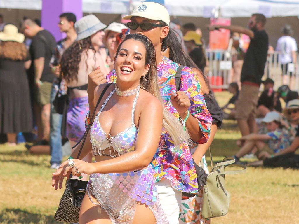 A festivalgoer at BASSINTHEGRASS 2021. Picture Glenn Campbell