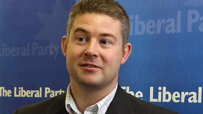 State Election 2006, Liberal Party State Secretary Damien Mantach at the advertisement campaign launch