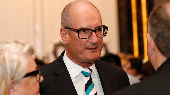 Port chairman David Koch was on the front foot at the Power’s best and fairest. Picture: AFL Photos