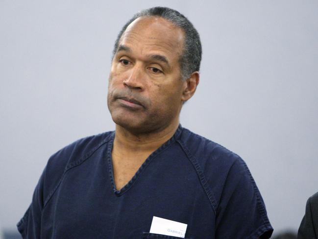 Disgraced US footballer OJ Simpson later spent nine years behind bars for armed robbery. Picture: AFP Photo/Getty Images/STR