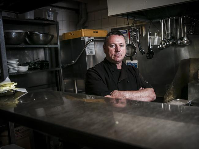 The power outage could impact chef Fred Monaghan’s New Year’s Eve plans. Picture: MIKE BURTON