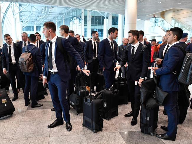 The Socceroos arrived in Moscow late last week.