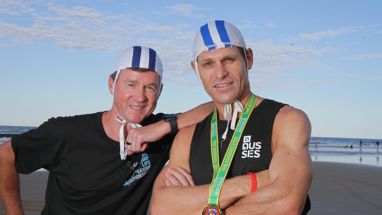 Roger, left, Gerard, right. The brave surf life savers who did the rescue.