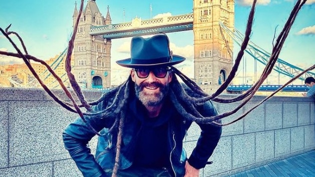 Diamante is known for his booming voice and his massive dreadlocks. Photo: Instagram