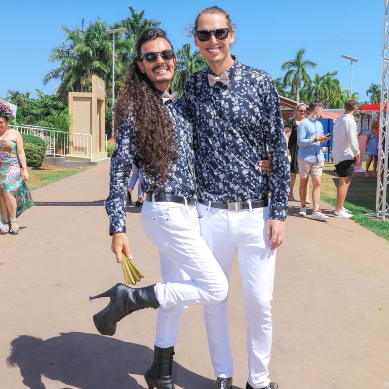 Matheus Alvez and Willoughby Owen at the 2021 Great Northern Darwin Cup. Picture: Glenn Campbell