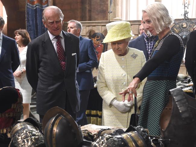 The Queen with Prince Philip at &lt;i&gt;Game of Thrones&lt;/i&gt; in Northern Ireland. Picture: AP Photo/Aaron McCracken