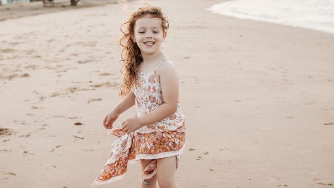 Addison Kemp was enjoying her first year of school, dance and swim classes just one week before her diagnosis. Photo: Jess Ann Photography