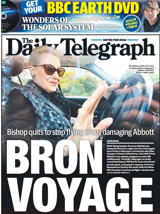 Daily Telegraph front page: August 3, 2015.