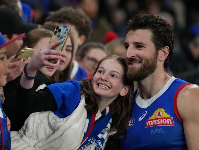 The Roos were left to rue letting Marcus Bontempelli off the leash. Picture: Daniel Pockett/Getty Images