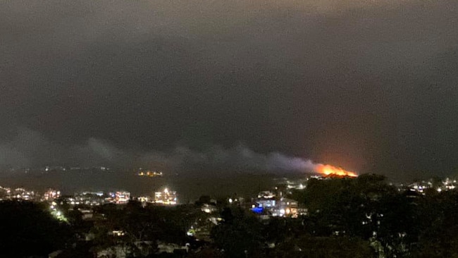 A major fire has broken out at North Head. Picture: Facebook