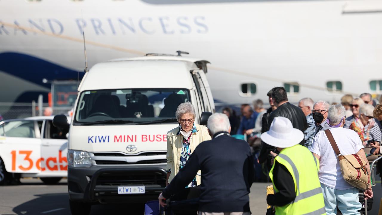 The majority of passengers on-board the voyage were not affected by the dual outbreak, which struck on the previous trip to Queensland. Picture: NCA NewsWire / David Mariuz