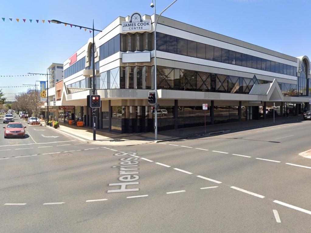 The scene of an alleged Toowoomba CBD assault from June 2, 2022 at the James Cook Centre.