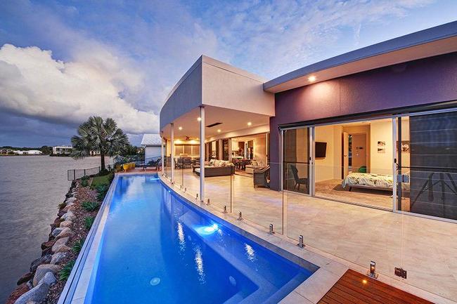 This luxury Twin Waters home rents out over Christmas for more than $6000 a week. Picture: www.gregmillerphotography.com.au