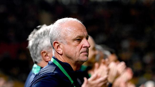 Coach Graham Arnold has learned plenty in Australia’s two friendlies against New Zealand. Picture: Getty