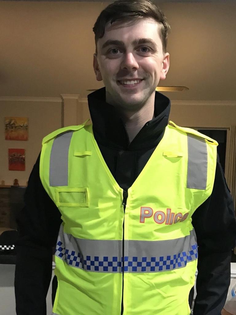 Constable Josh Prestney who was among four police officers killed on the Eastern Freeway on April 22 2020.