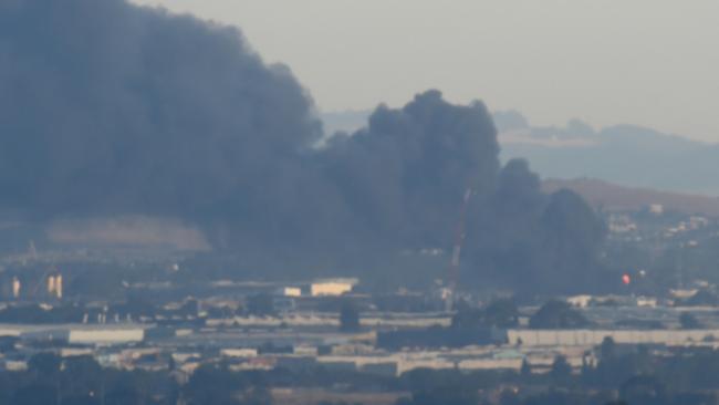 Authorities have seized more illegal waste dumps, following a factory fire at Campbellfield earlier this month. Picture: Tony Gough