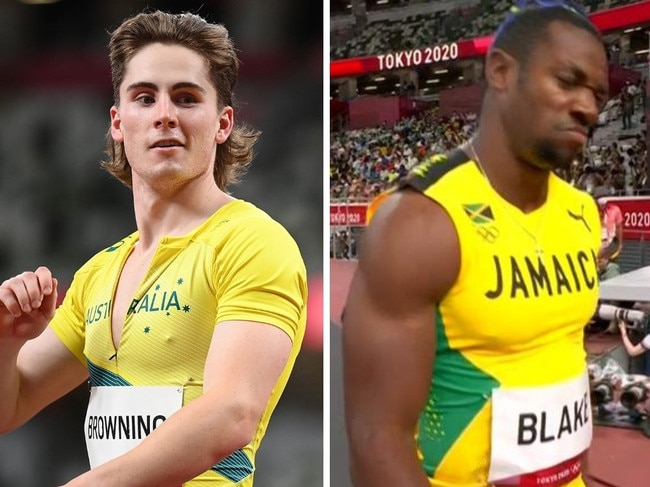 Rohan Browning was too quick for Yohan Blake.