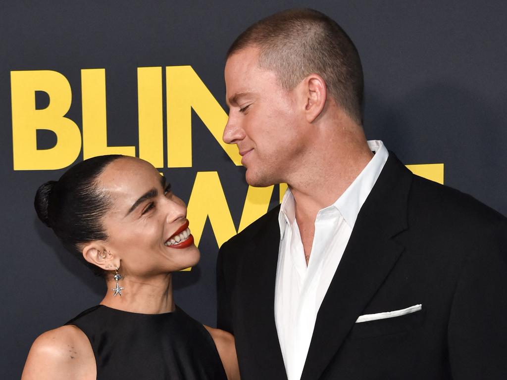 Zoe Kravitz and Channing Tatum attend the Blink Twice premiere in Los Angeles on August 8. Picture: AFP