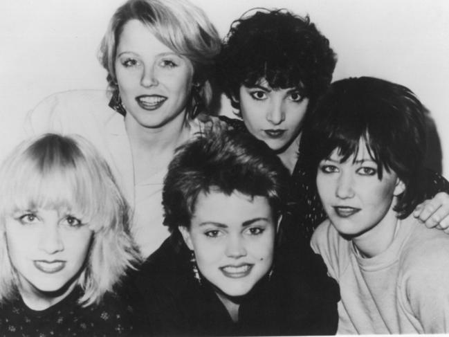 Belinda Carlisle (front, centre) in the Go-Go’s. Picture: supplied