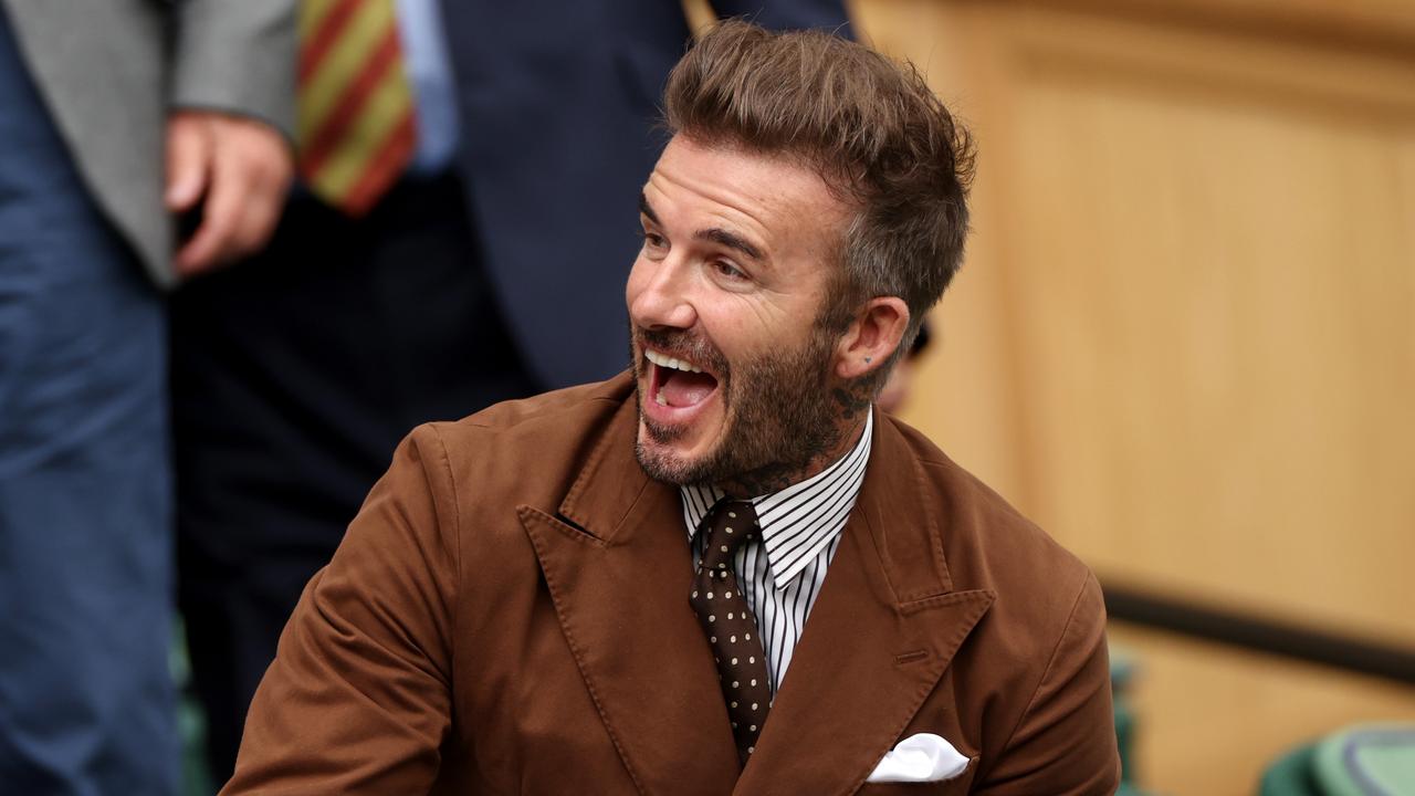 David Beckham at Wimbledon.