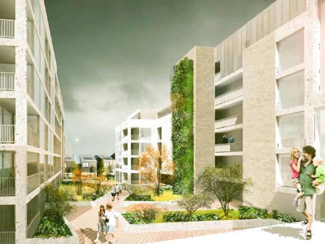 The proposal includes a public plaza fronting Stanmore Rd.