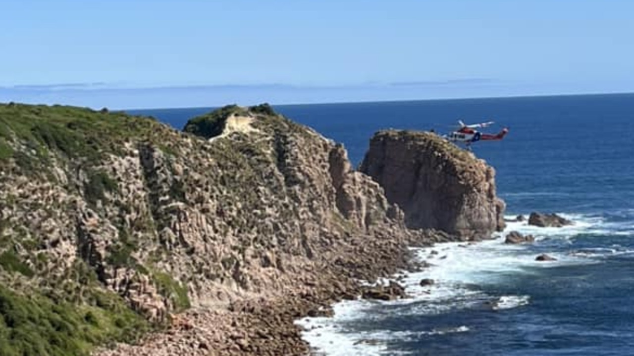 A 22-year-old woman was flown hospital after she fell 50m down a cliff while taking a selfie near The Pinnacles Lookout at Cape Woolamai. Picture: Facebook