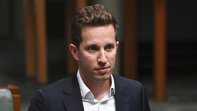 Greens housing spokesman Max Chandler-Mather says it was clear the government had ‘no support’ for its housing plan. Picture: NCA NewsWire / Martin Ollman