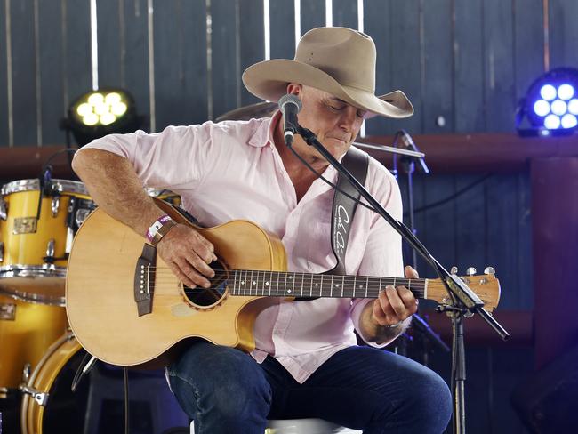 James Blundell performs at the Savannah in the Round music festival, held at Kerribee Park rodeo grounds, Mareeba. Picture: Brendan Radke