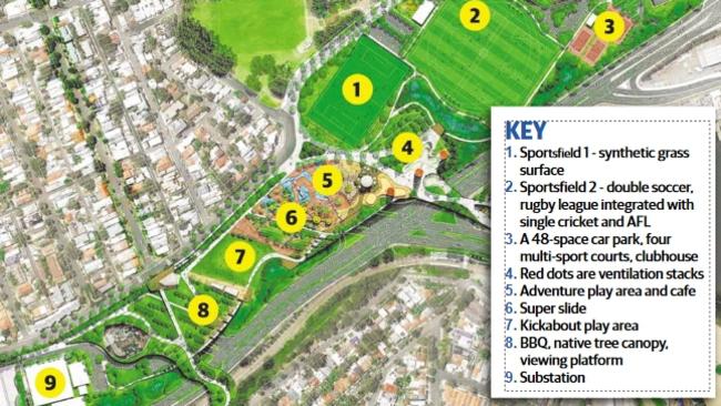 Masterplan for the former Rozelle railyards to be transformed into ten hectares of green space