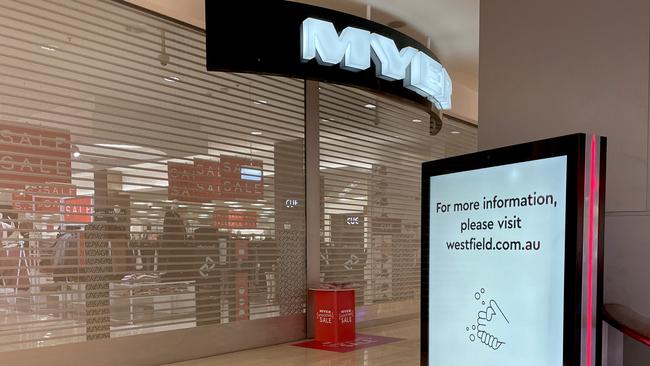 The newest case in Sydney visited Myer at Westfield Bondi Junction. Picture: Toby Zerna