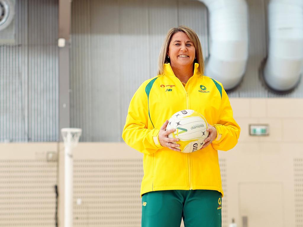 Australian netball coach Stacey Marinkovich will coach her 50th Test when the Diamonds take on the Silver Ferns in the first game of the Constellation Cup in Wellington. Picture: Netball Australia/ Lauren Morgan