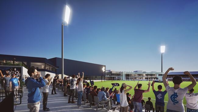 Plans for the project’s second stage have officially been lodged with the City of Melbourne. Source: Carlton Football Club