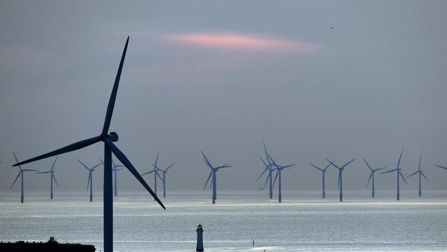 A wind farm in northwest England. Picture: AFP