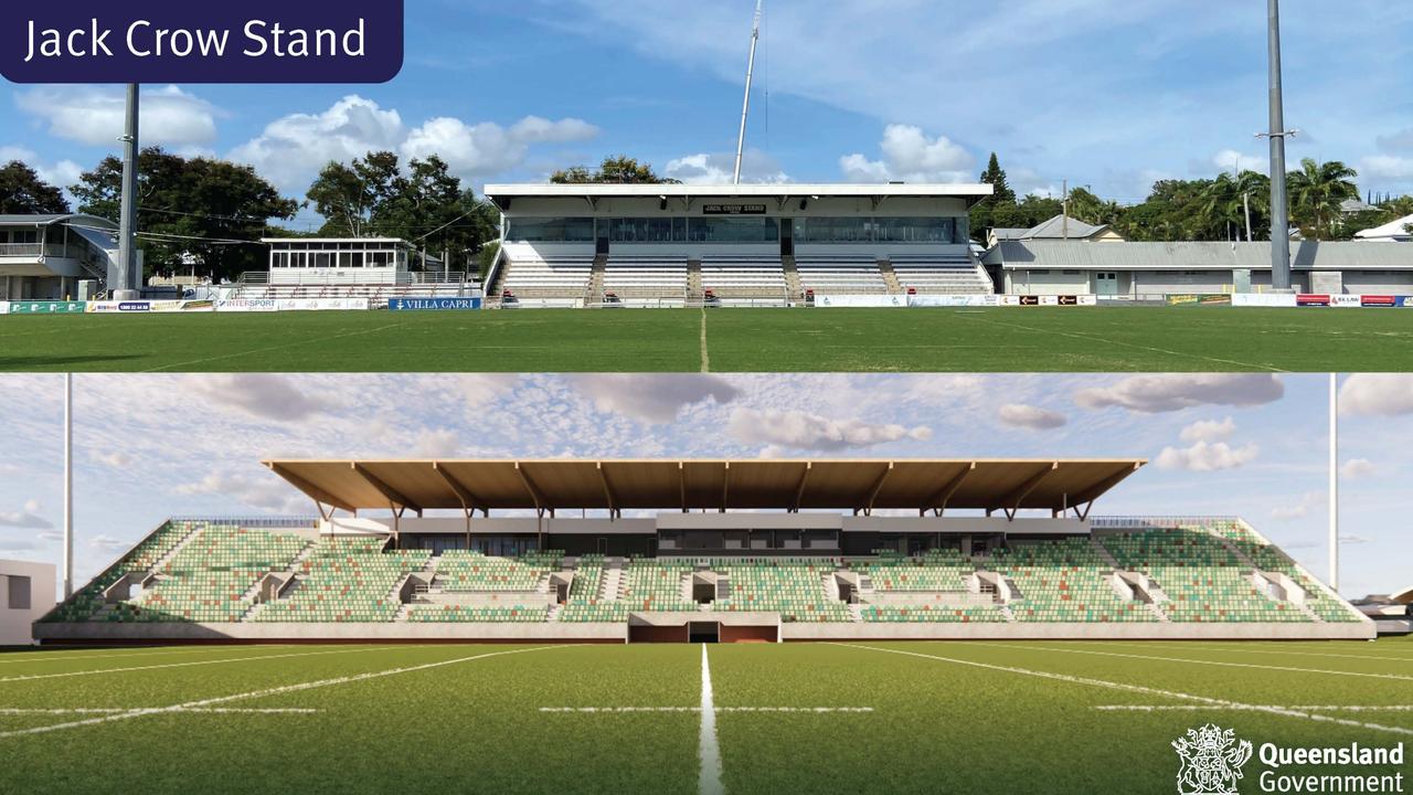 Browne Park – Jack Crow Stand before and after.