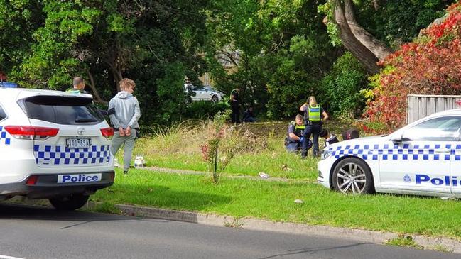 Six youths were arrested after an alleged attack on a man outside a bottle shop in Croydon on March 29. Picture: Supplied.