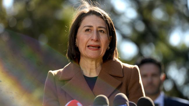 Premier Gladys Berejiklian says the virus may be ‘bubbling under the surface’ in southwest Sydney. Picture: NCA NewsWire / Jeremy Piper