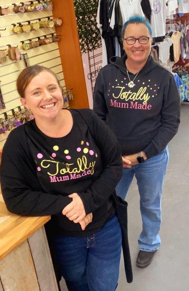 Dannielle Murfet and Chantelle Slocombe, co-founders of Totally Mum Made, which has opened a boutique at 181 Charles St, Beauty Point. Picture: Supplied