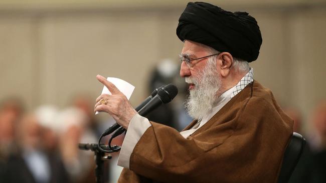 Iran's Supreme Leader Ayatollah Ali Khamenei placed a fatwa on nuclear weapons. Picture: AFP.