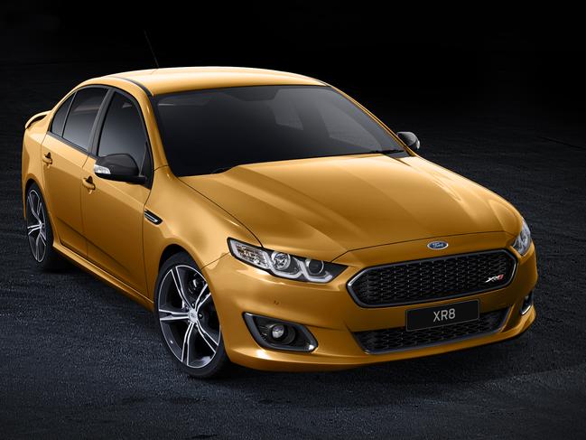 STRICT EMBARGO APPLIES ... DO NOT PUBLISH THIS PIC BEFORE 00:01 FRIDAY 25 JULY 2014 .. the final Ford Falcon to be manufactured at the Melbourne plant .. Ford Falcon XR8