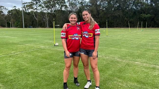 Club captain Keeley Davis (left) alongside new recruit Tahlia Fuimaono (right). Photo: Contributed