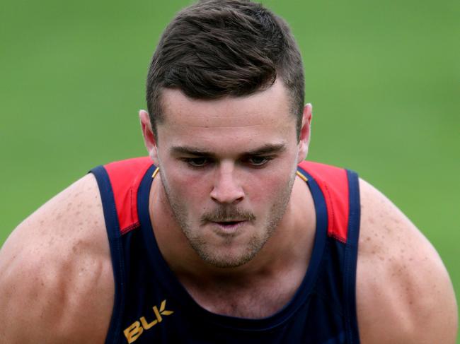 24/02/16 Adelaide Crows training at AAMI Stadium. Brad Crouch. photo Calum Robertson