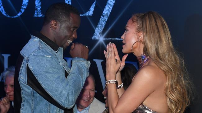 Combs and Jennifer Lopez at Caesars Palace, Las Vegas, in 2018. Picture: Ethan Miller/Getty Images for Caesars Entertainment