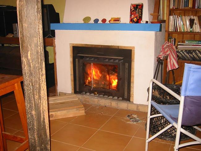 The fireplace in a house in the region around the Praia da Luz resort and Lagos in the Algarve, Portugal, that was used by the German man suspected in the disappearance of British girl Madeleine McCann in 2007.