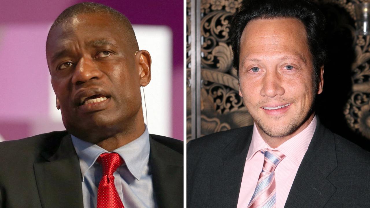 Dikembe Mutombo and Rob Schneider.