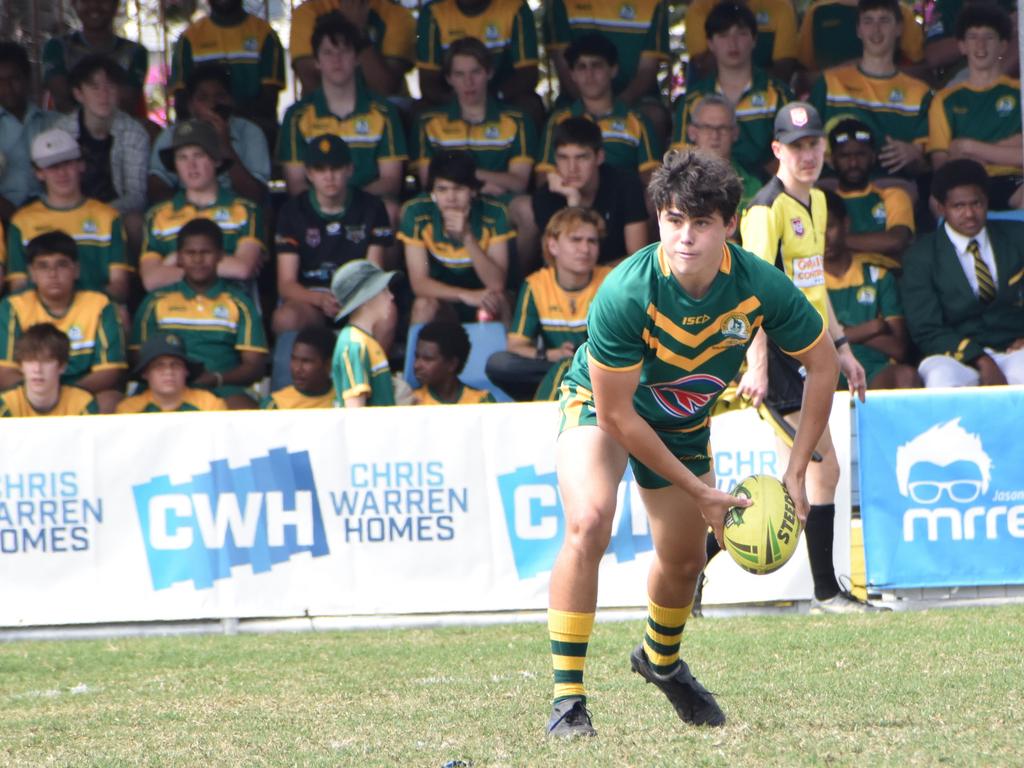 Rockhampton District Secondary Schools Rugby League grand finals, Year 10A, St Brendan’s College versus Emmaus College Browne Park, September 10, 2022.