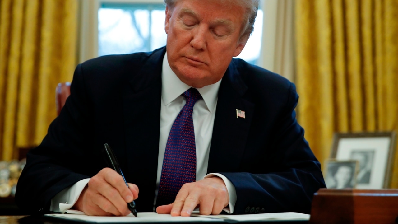 MEDIA CONFERENCE: US President formalises tariffs 