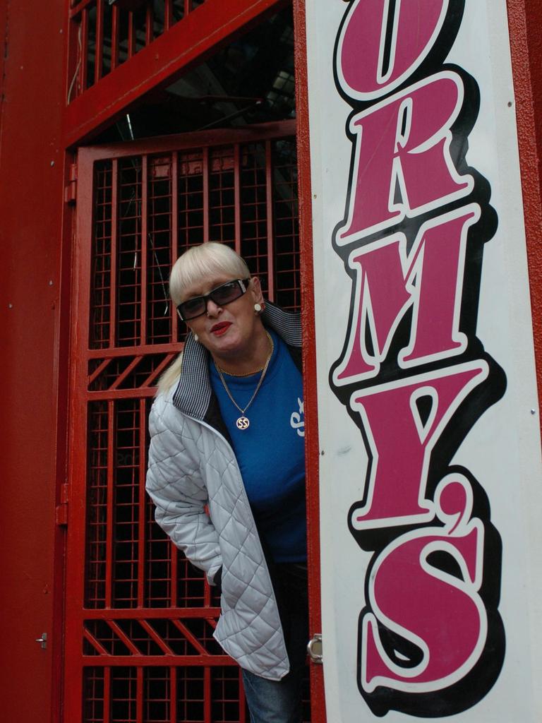 Stormy Summers at her famous Waymouth Street premises.