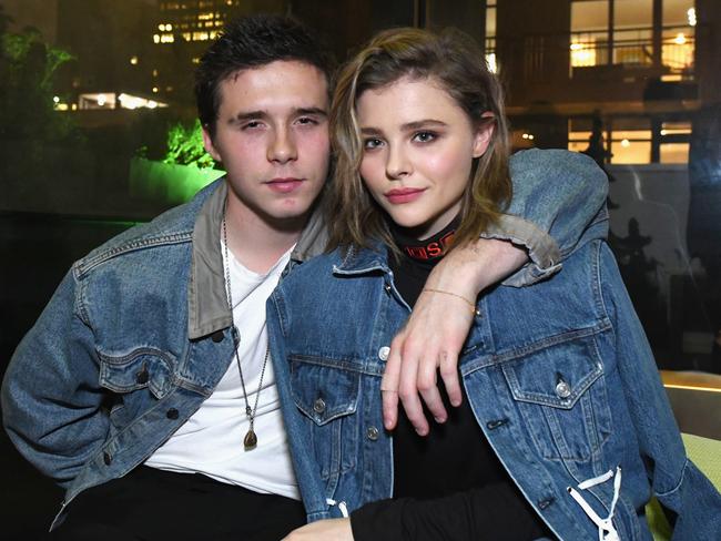 Chloe Grace Moretz, with boyfriend Brooklyn Beckham, has pulled out of promoting the movie. Picture: Getty